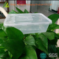 Produto comestível retangulares pequenos recipientes de plástico transparente